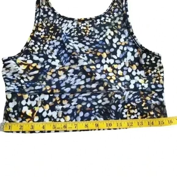 Lululemon Power Pivot Tank Metropolis Glow Black Cream Orange Women's size 10 - Picture 12 of 13